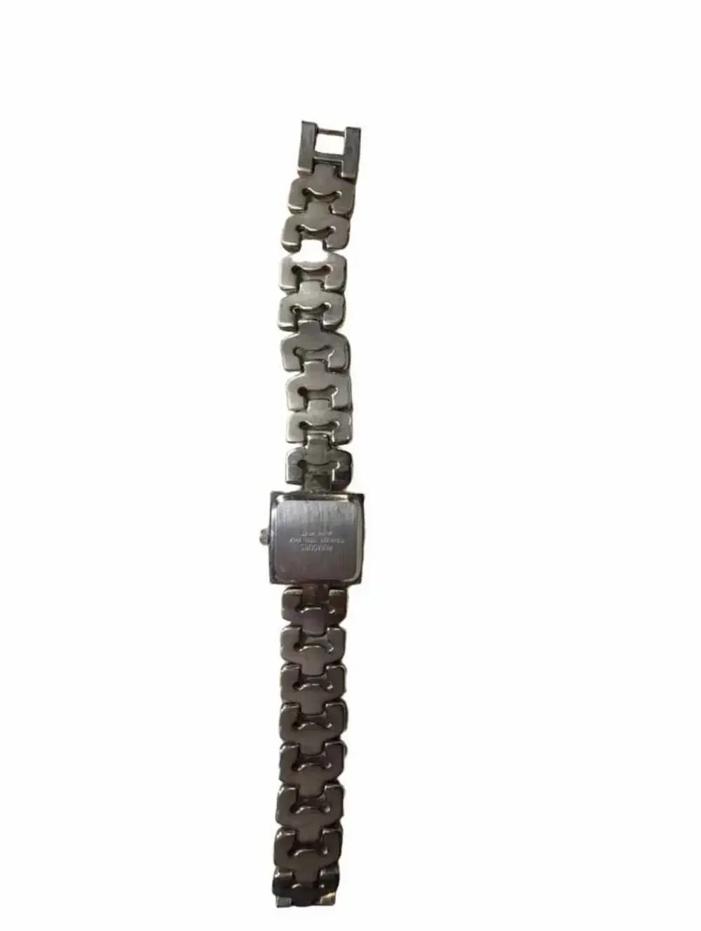 Vintage Y2K Silver Tone Bracelet Watch Women’s Fashion Jewelry Not Working